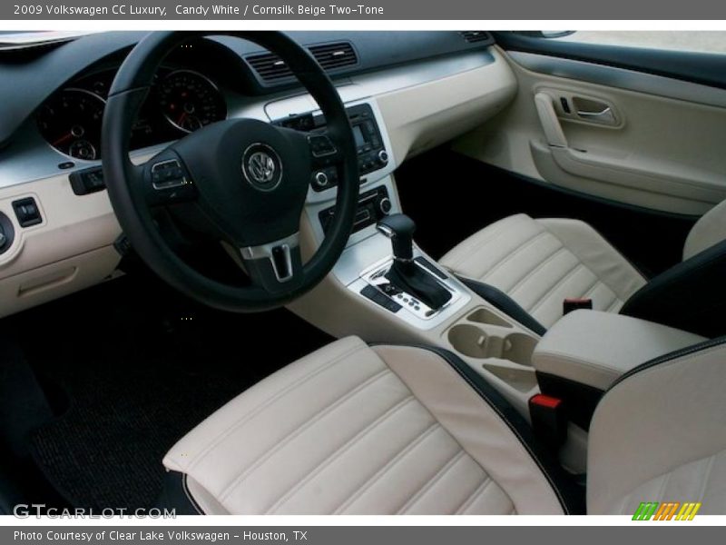 Candy White / Cornsilk Beige Two-Tone 2009 Volkswagen CC Luxury