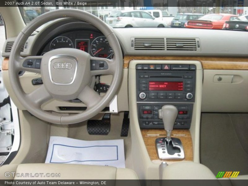 Ibis White / Beige 2007 Audi A4 2.0T Sedan