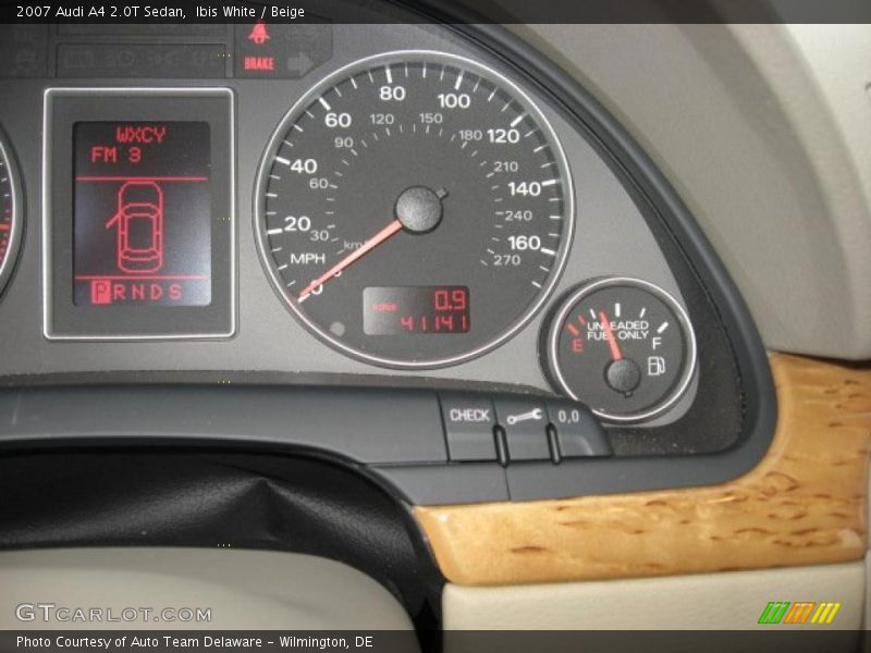 Ibis White / Beige 2007 Audi A4 2.0T Sedan