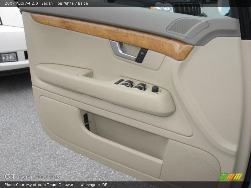 Ibis White / Beige 2007 Audi A4 2.0T Sedan