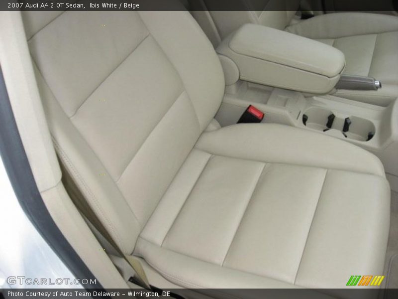 Ibis White / Beige 2007 Audi A4 2.0T Sedan