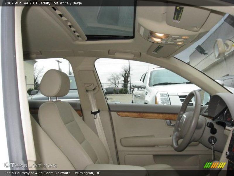 Ibis White / Beige 2007 Audi A4 2.0T Sedan