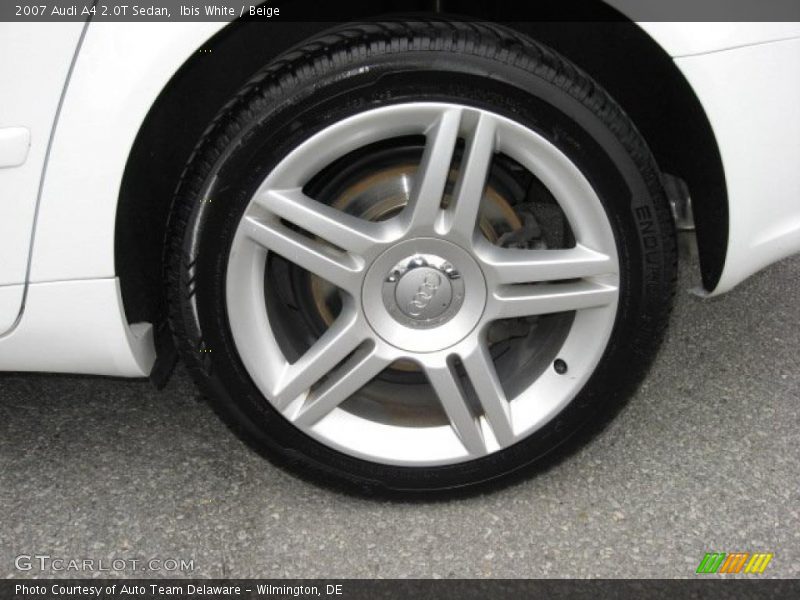Ibis White / Beige 2007 Audi A4 2.0T Sedan