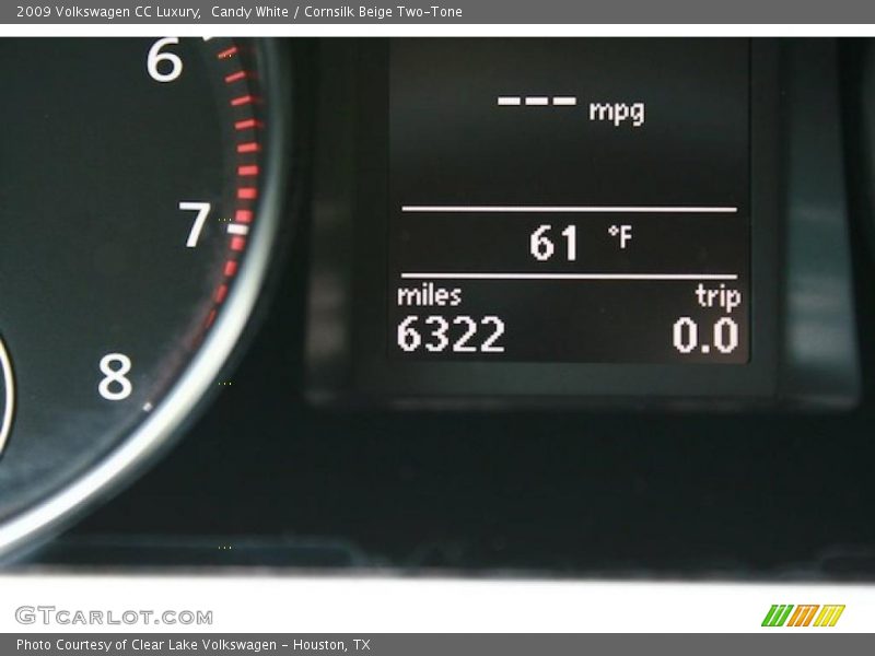 Candy White / Cornsilk Beige Two-Tone 2009 Volkswagen CC Luxury