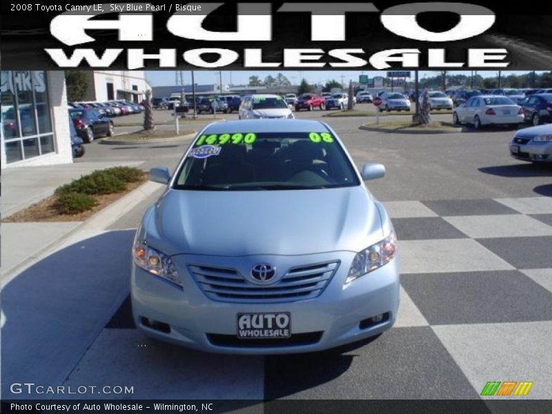Sky Blue Pearl / Bisque 2008 Toyota Camry LE