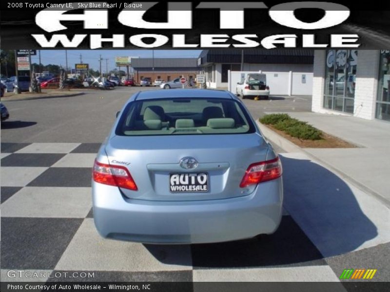 Sky Blue Pearl / Bisque 2008 Toyota Camry LE