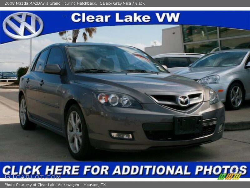 Galaxy Gray Mica / Black 2008 Mazda MAZDA3 s Grand Touring Hatchback