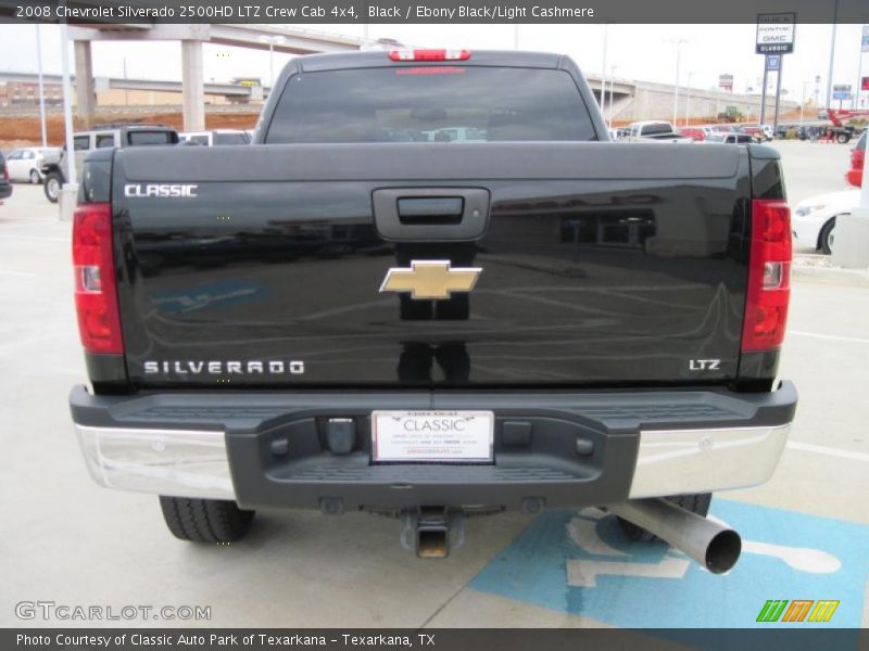 Black / Ebony Black/Light Cashmere 2008 Chevrolet Silverado 2500HD LTZ Crew Cab 4x4