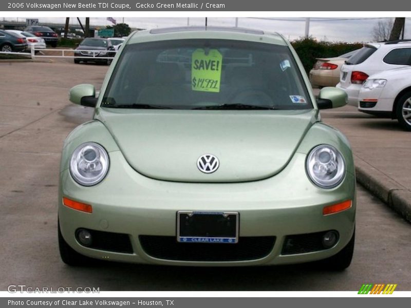 Gecko Green Metallic / Cream 2006 Volkswagen New Beetle TDI Coupe