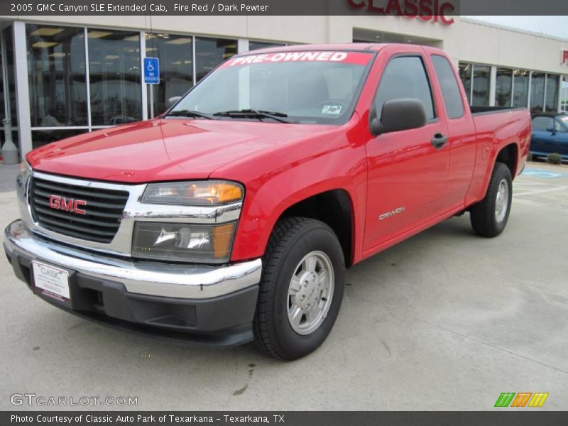 Fire Red / Dark Pewter 2005 GMC Canyon SLE Extended Cab