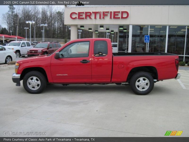 Fire Red / Dark Pewter 2005 GMC Canyon SLE Extended Cab