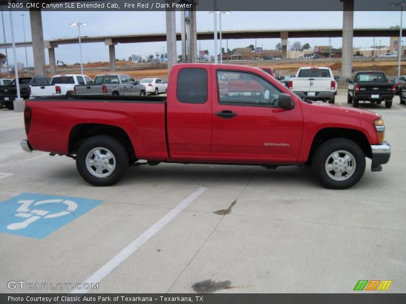 Fire Red / Dark Pewter 2005 GMC Canyon SLE Extended Cab