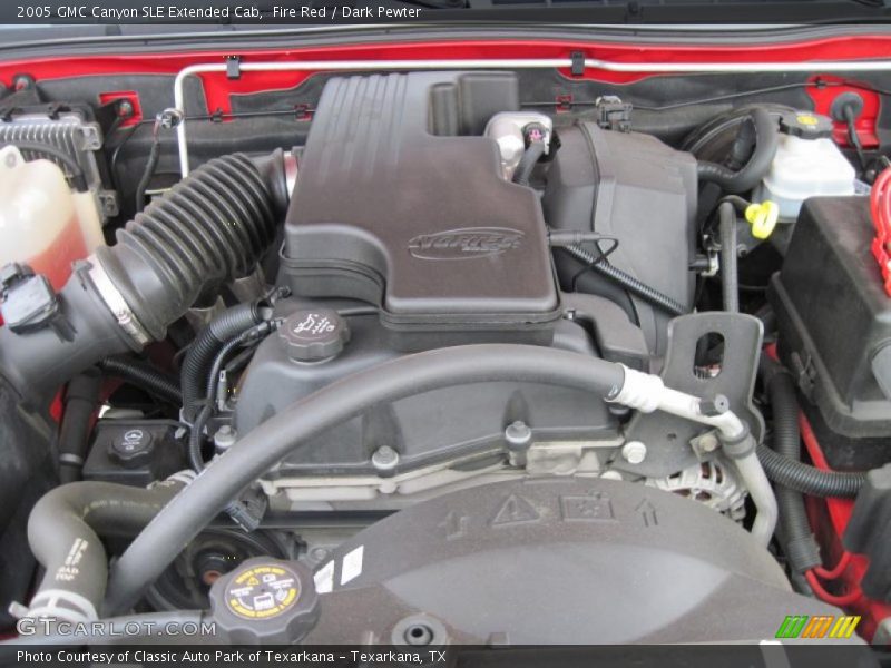 Fire Red / Dark Pewter 2005 GMC Canyon SLE Extended Cab