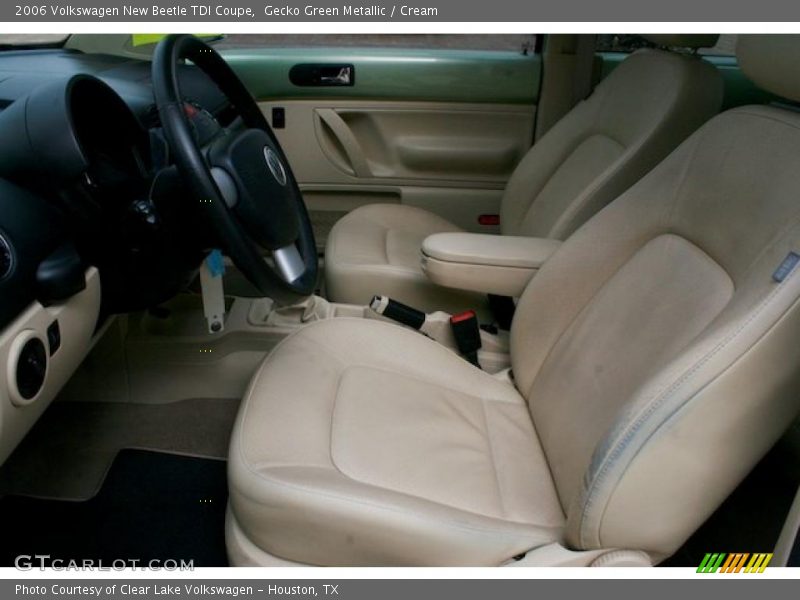 Gecko Green Metallic / Cream 2006 Volkswagen New Beetle TDI Coupe