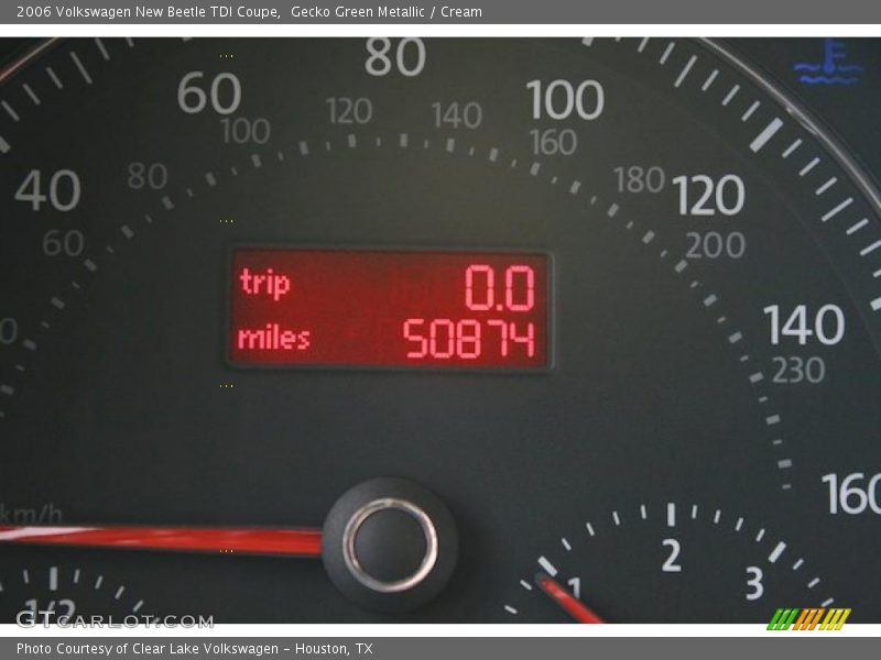 Gecko Green Metallic / Cream 2006 Volkswagen New Beetle TDI Coupe