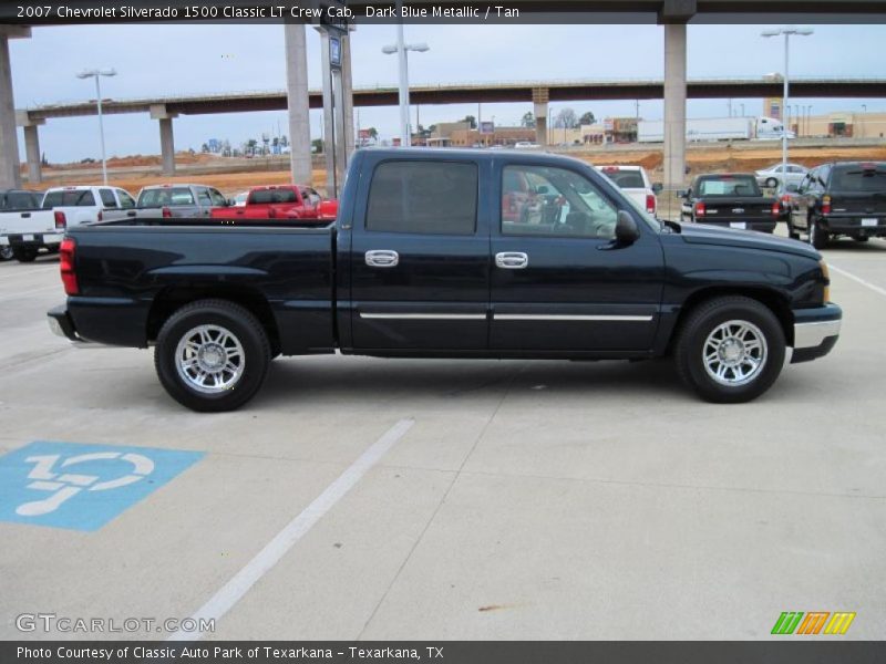 Dark Blue Metallic / Tan 2007 Chevrolet Silverado 1500 Classic LT Crew Cab