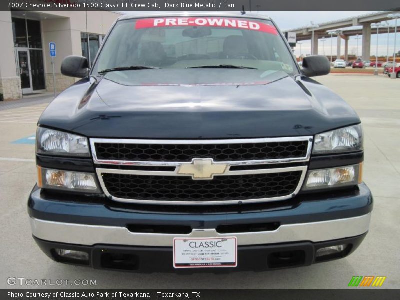 Dark Blue Metallic / Tan 2007 Chevrolet Silverado 1500 Classic LT Crew Cab
