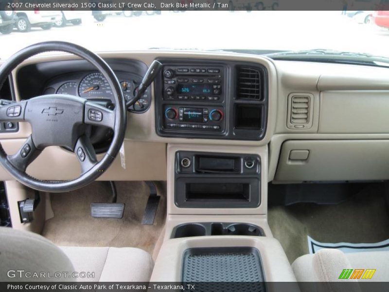 Dark Blue Metallic / Tan 2007 Chevrolet Silverado 1500 Classic LT Crew Cab