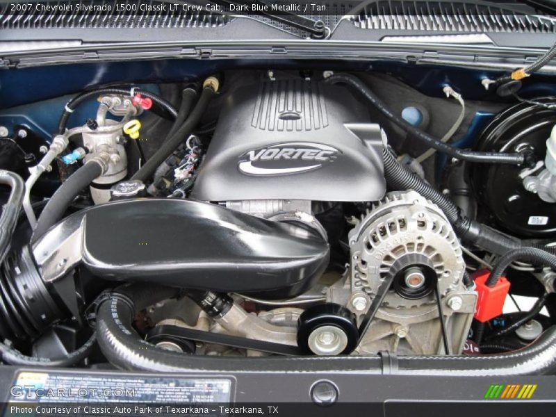Dark Blue Metallic / Tan 2007 Chevrolet Silverado 1500 Classic LT Crew Cab