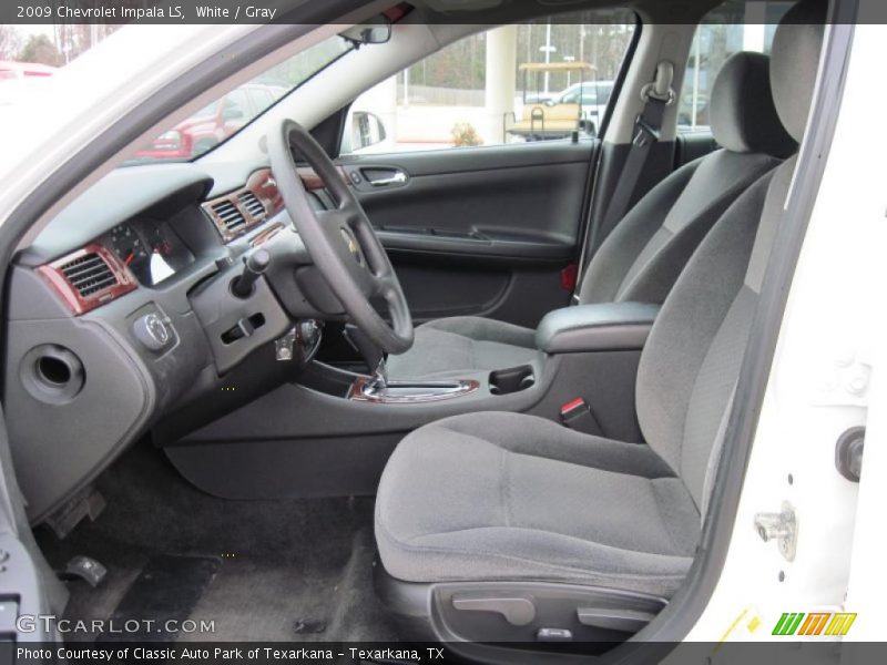 White / Gray 2009 Chevrolet Impala LS