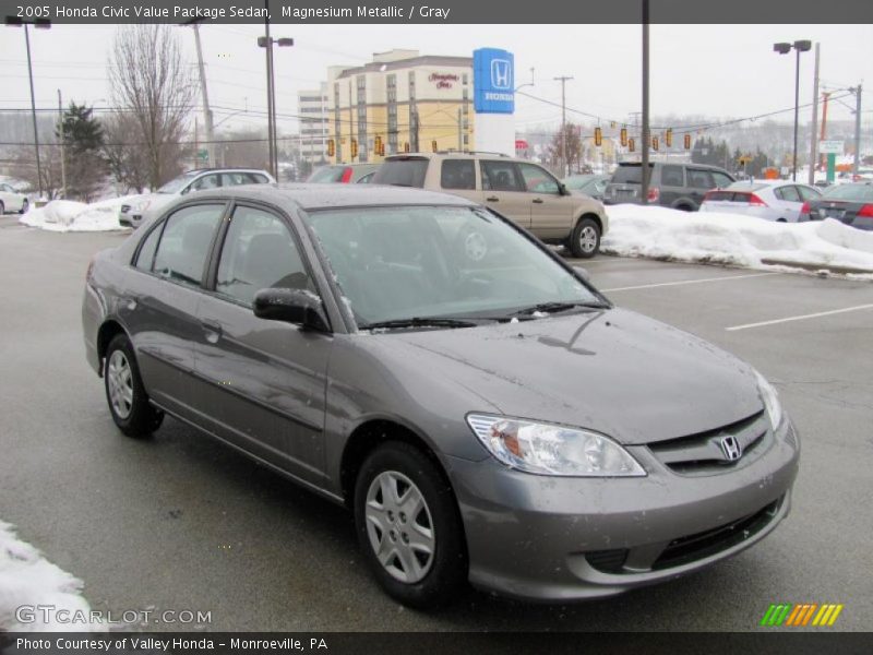 Magnesium Metallic / Gray 2005 Honda Civic Value Package Sedan