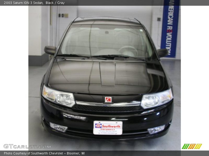 Black / Gray 2003 Saturn ION 3 Sedan