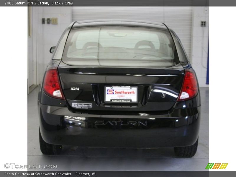 Black / Gray 2003 Saturn ION 3 Sedan