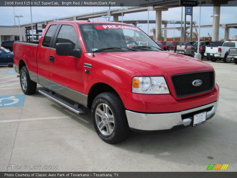 Bright Red / Medium/Dark Flint 2006 Ford F150 XLT SuperCab