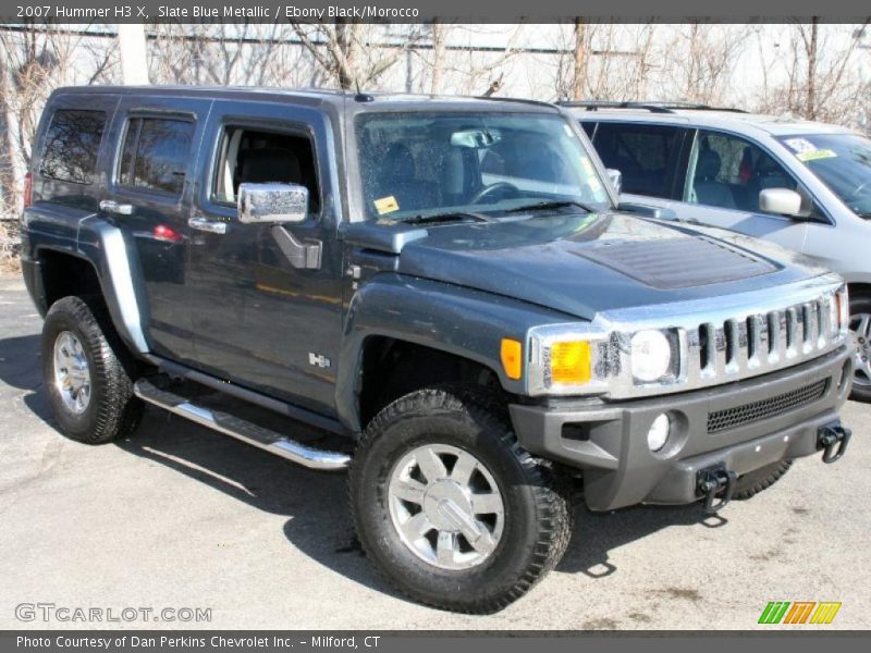 Slate Blue Metallic / Ebony Black/Morocco 2007 Hummer H3 X