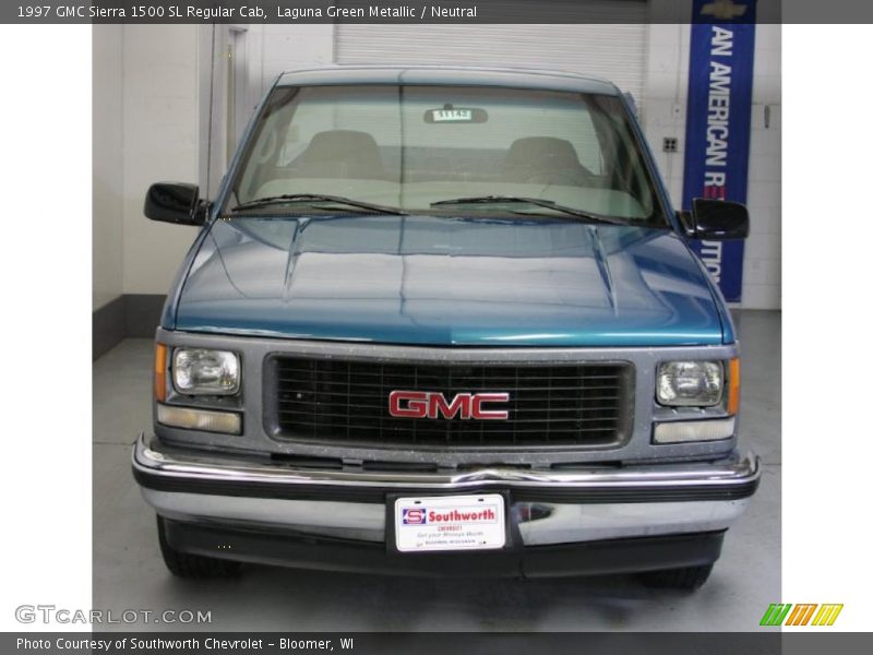 Laguna Green Metallic / Neutral 1997 GMC Sierra 1500 SL Regular Cab