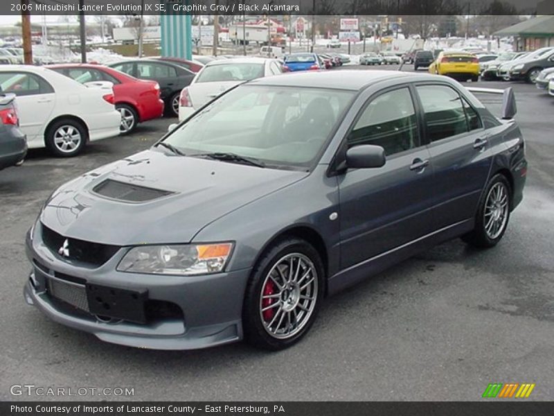 Graphite Gray / Black Alcantara 2006 Mitsubishi Lancer Evolution IX SE