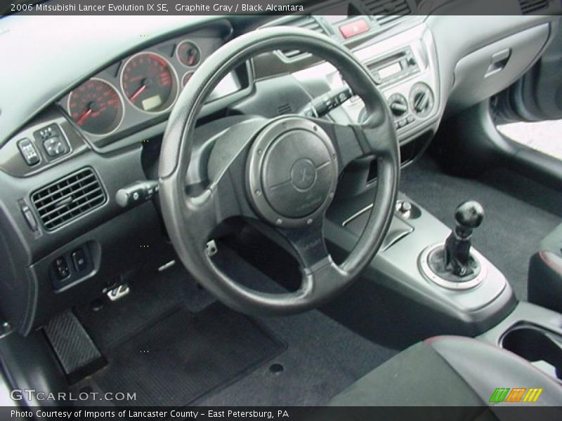 Graphite Gray / Black Alcantara 2006 Mitsubishi Lancer Evolution IX SE