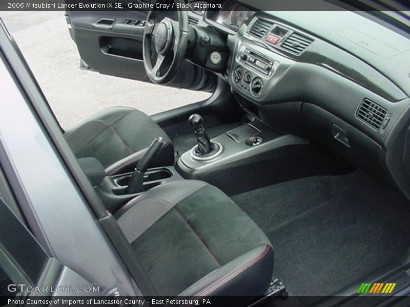 Graphite Gray / Black Alcantara 2006 Mitsubishi Lancer Evolution IX SE