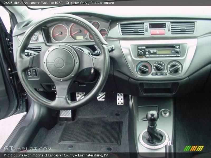 Graphite Gray / Black Alcantara 2006 Mitsubishi Lancer Evolution IX SE