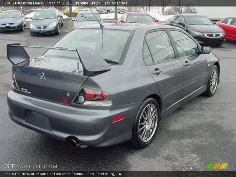 Graphite Gray / Black Alcantara 2006 Mitsubishi Lancer Evolution IX SE