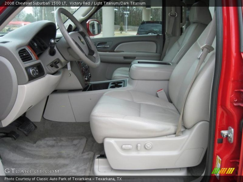 Victory Red / Light Titanium/Dark Titanium 2008 Chevrolet Suburban 1500 LT