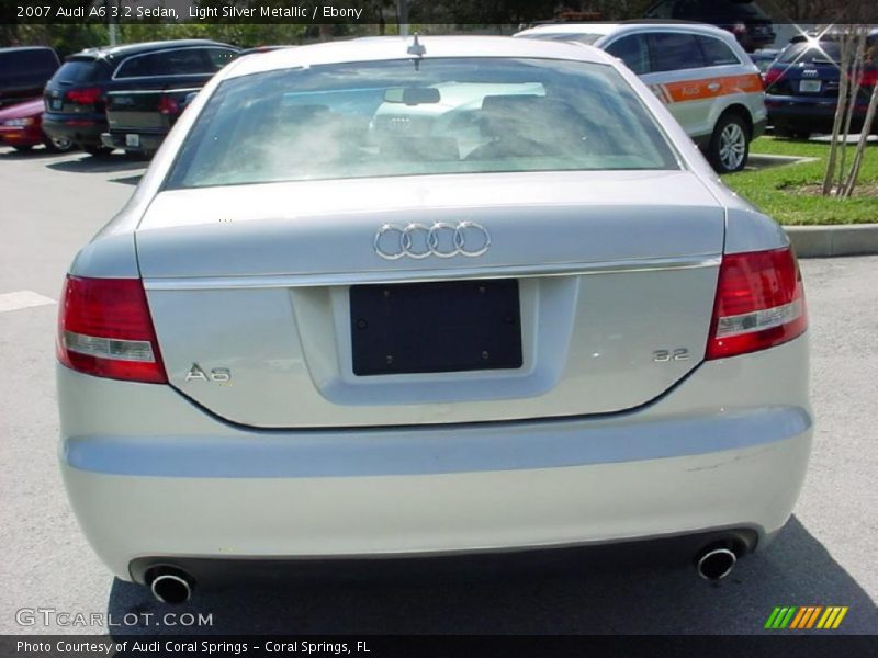 Light Silver Metallic / Ebony 2007 Audi A6 3.2 Sedan