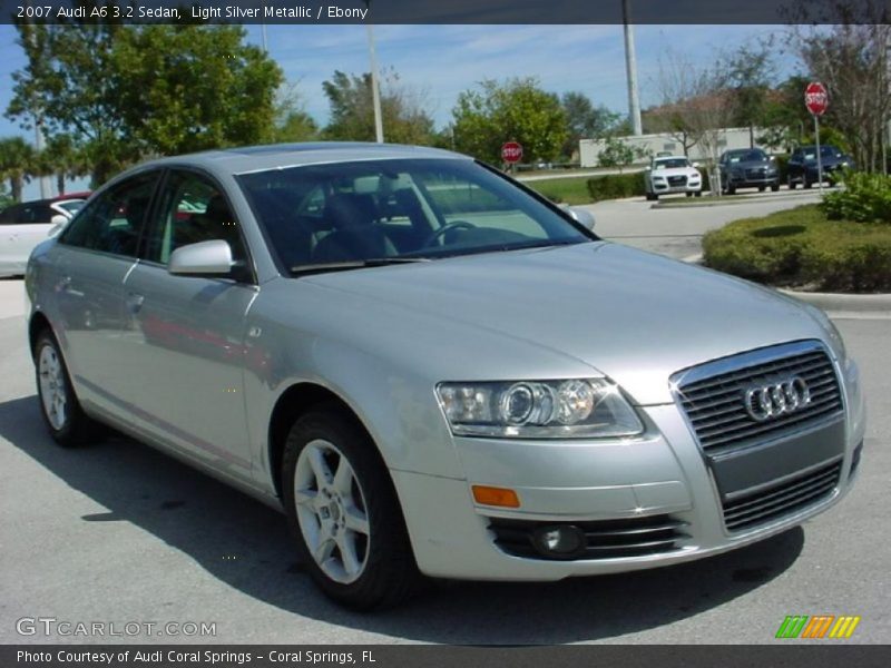 Light Silver Metallic / Ebony 2007 Audi A6 3.2 Sedan