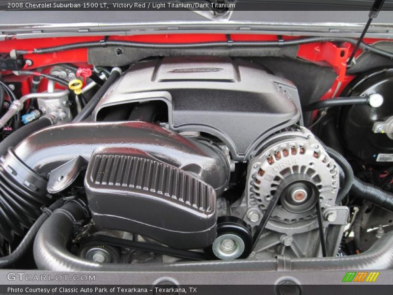 Victory Red / Light Titanium/Dark Titanium 2008 Chevrolet Suburban 1500 LT