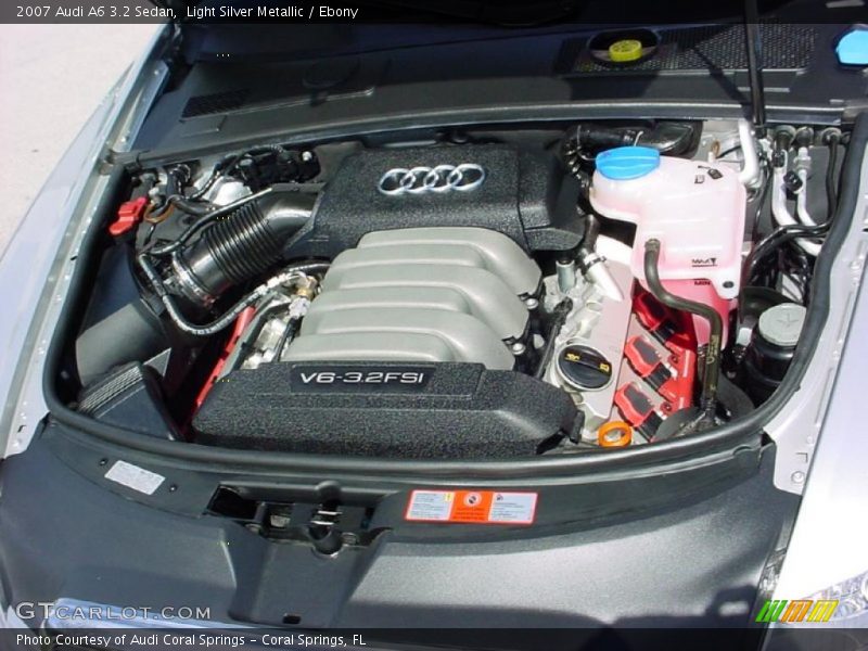 Light Silver Metallic / Ebony 2007 Audi A6 3.2 Sedan