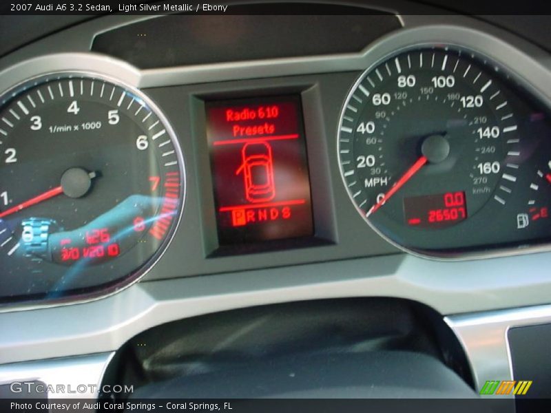 Light Silver Metallic / Ebony 2007 Audi A6 3.2 Sedan