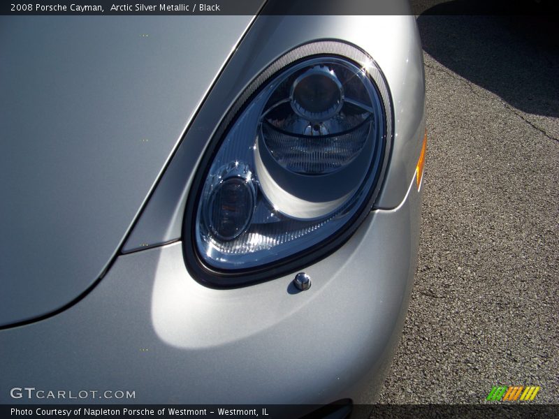 Arctic Silver Metallic / Black 2008 Porsche Cayman