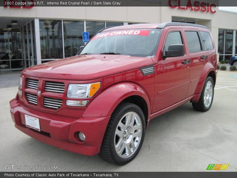 Inferno Red Crystal Pearl / Dark Slate Gray 2007 Dodge Nitro R/T