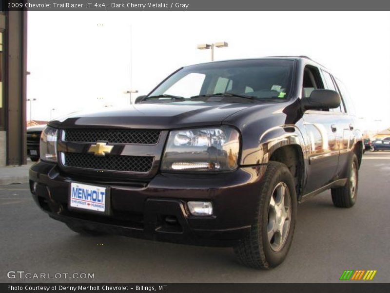 Dark Cherry Metallic / Gray 2009 Chevrolet TrailBlazer LT 4x4
