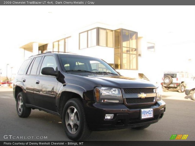 Dark Cherry Metallic / Gray 2009 Chevrolet TrailBlazer LT 4x4