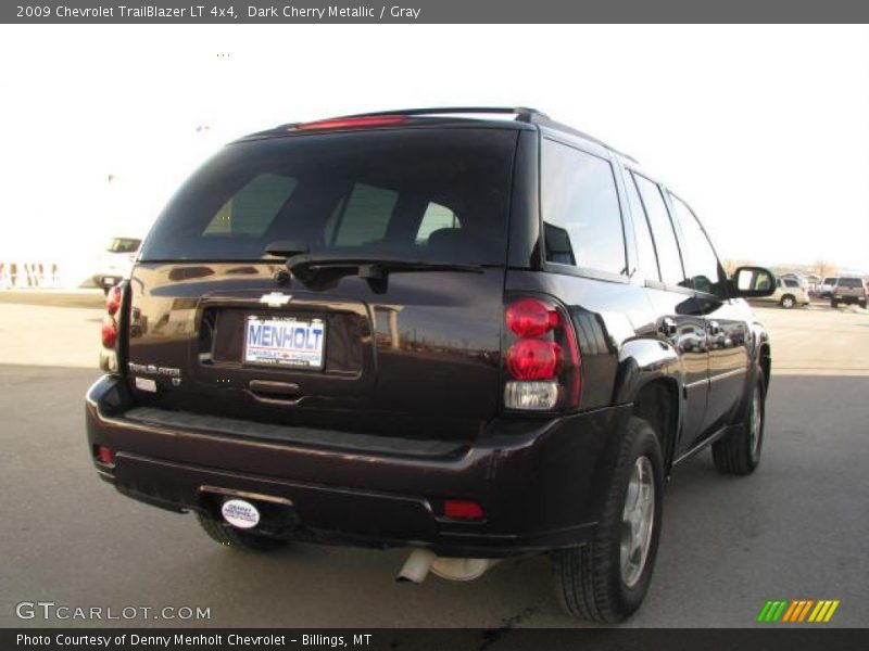 Dark Cherry Metallic / Gray 2009 Chevrolet TrailBlazer LT 4x4