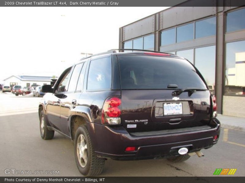 Dark Cherry Metallic / Gray 2009 Chevrolet TrailBlazer LT 4x4