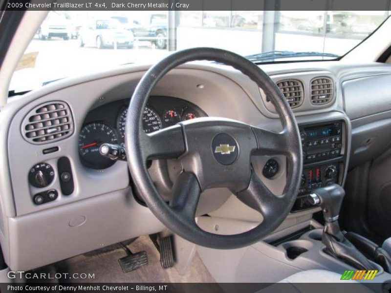 Dark Cherry Metallic / Gray 2009 Chevrolet TrailBlazer LT 4x4