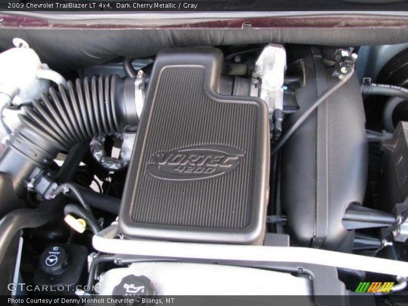 Dark Cherry Metallic / Gray 2009 Chevrolet TrailBlazer LT 4x4