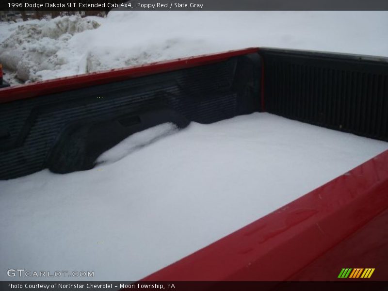 Poppy Red / Slate Gray 1996 Dodge Dakota SLT Extended Cab 4x4